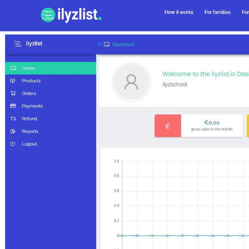 How to set-up your School store on ilyzlist.io